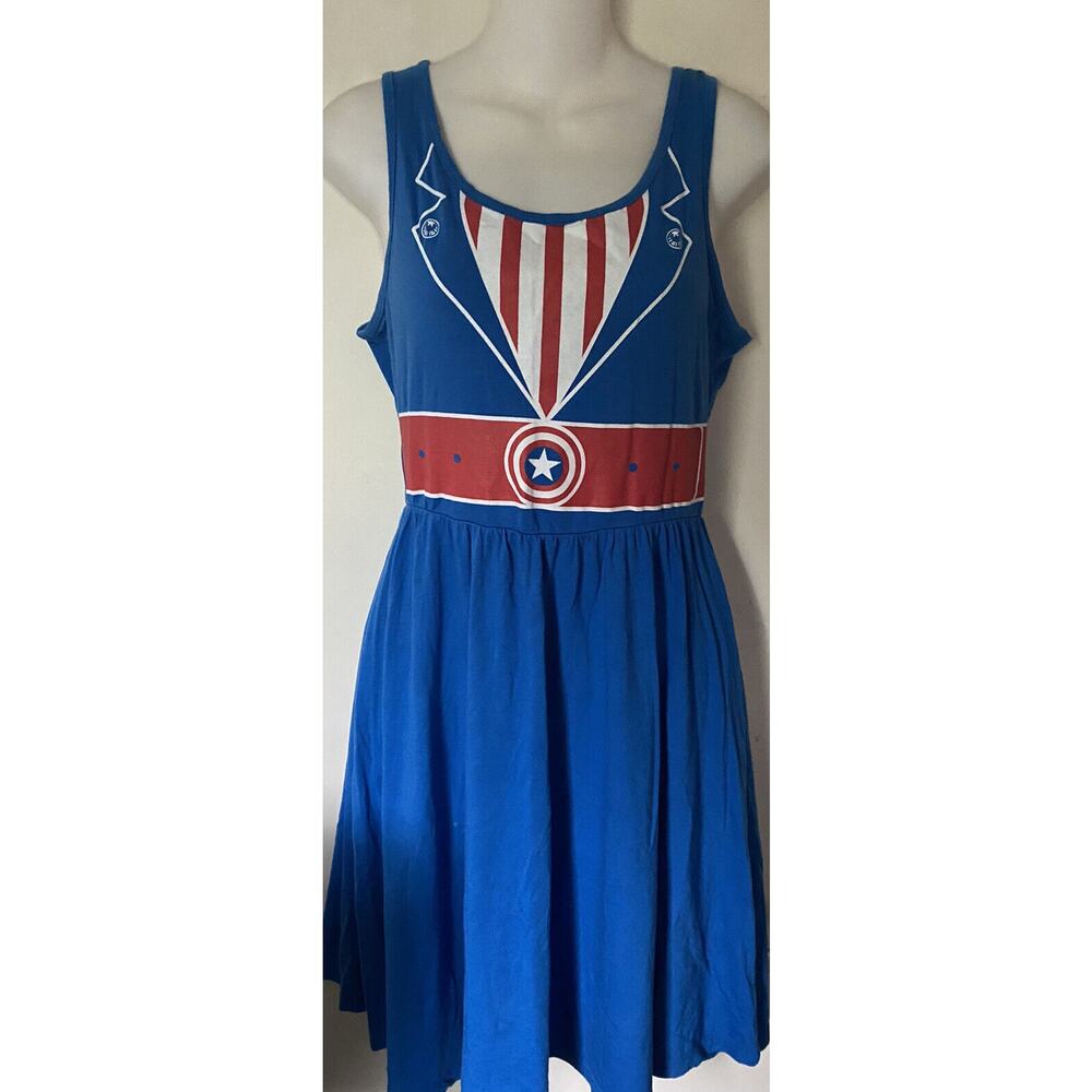 Marvel Comics Supergirl Super Hero Dress Blue/Red Medium
